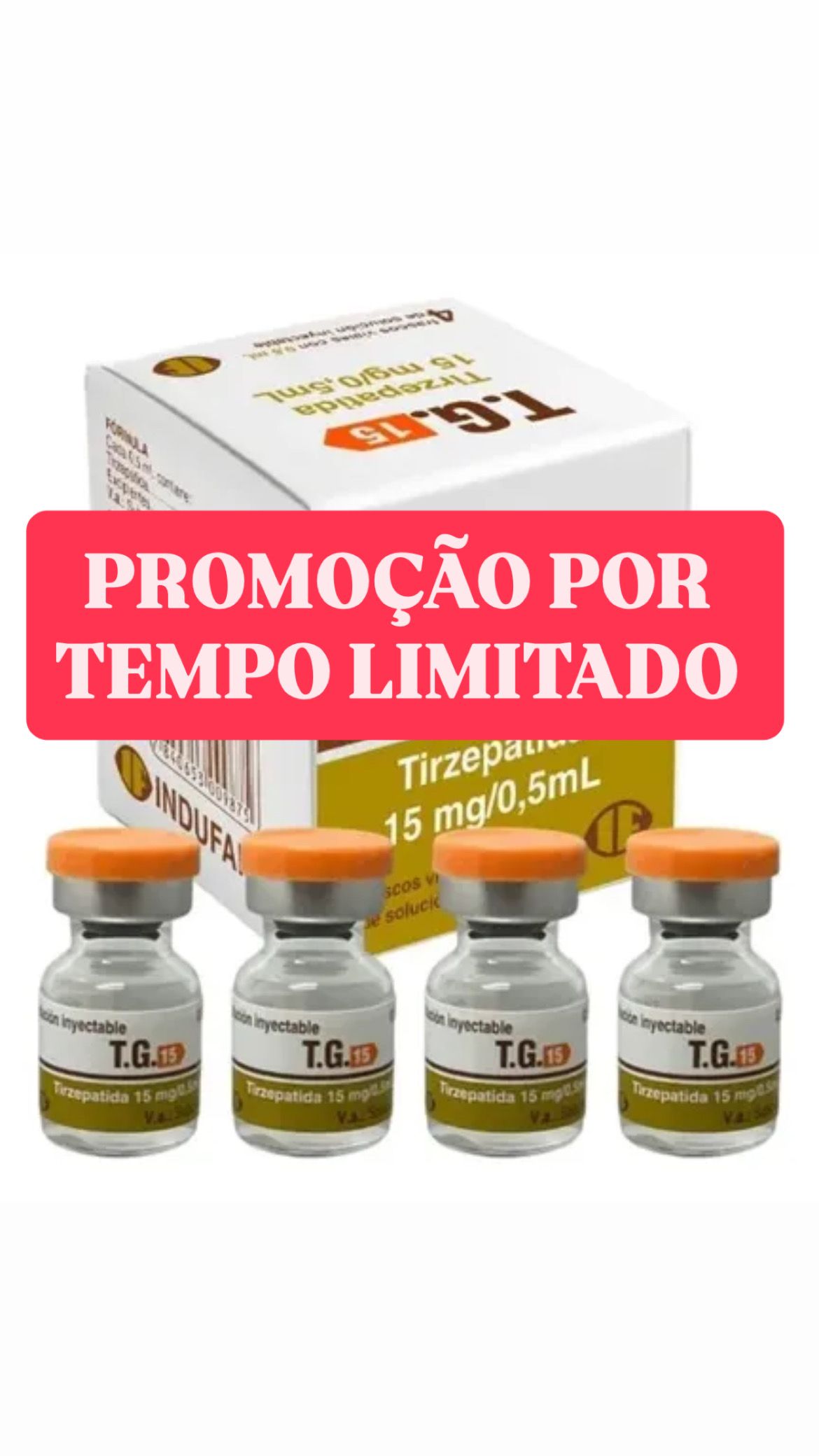 PROMOÇÃO TG 4 ampolas 60mg