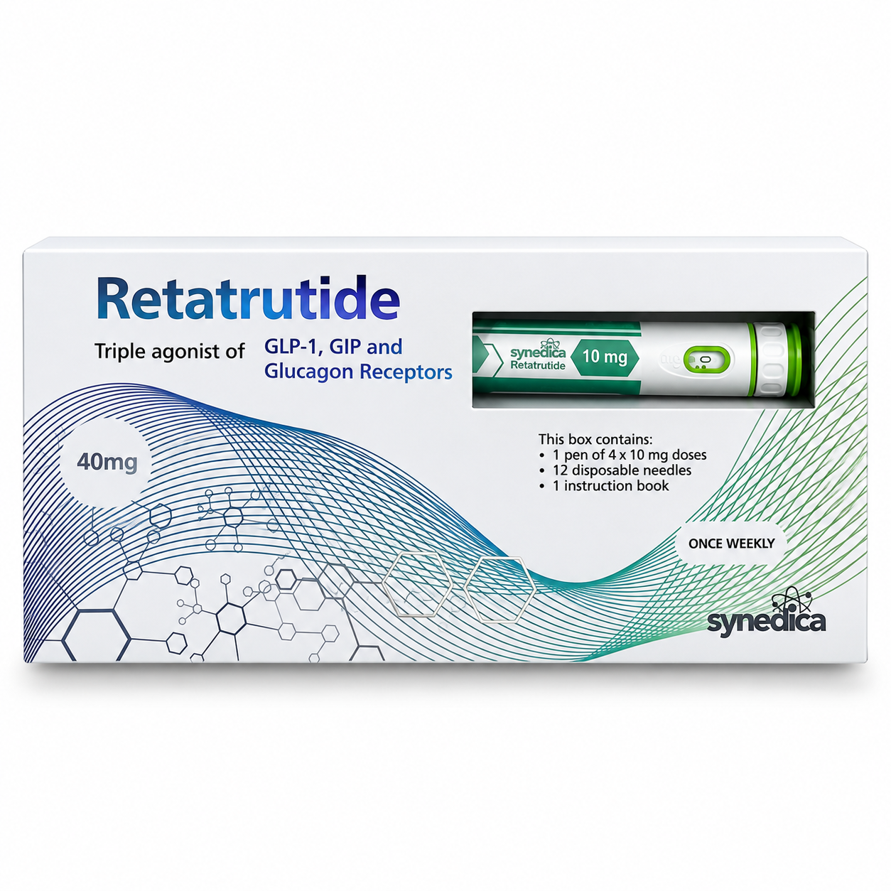 Synedica verde 40mg caneta
